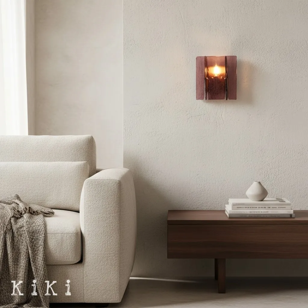 Lumiridge Wall Sconce - Modern Minimalist Metal and Glass Light for Living Room KL2133