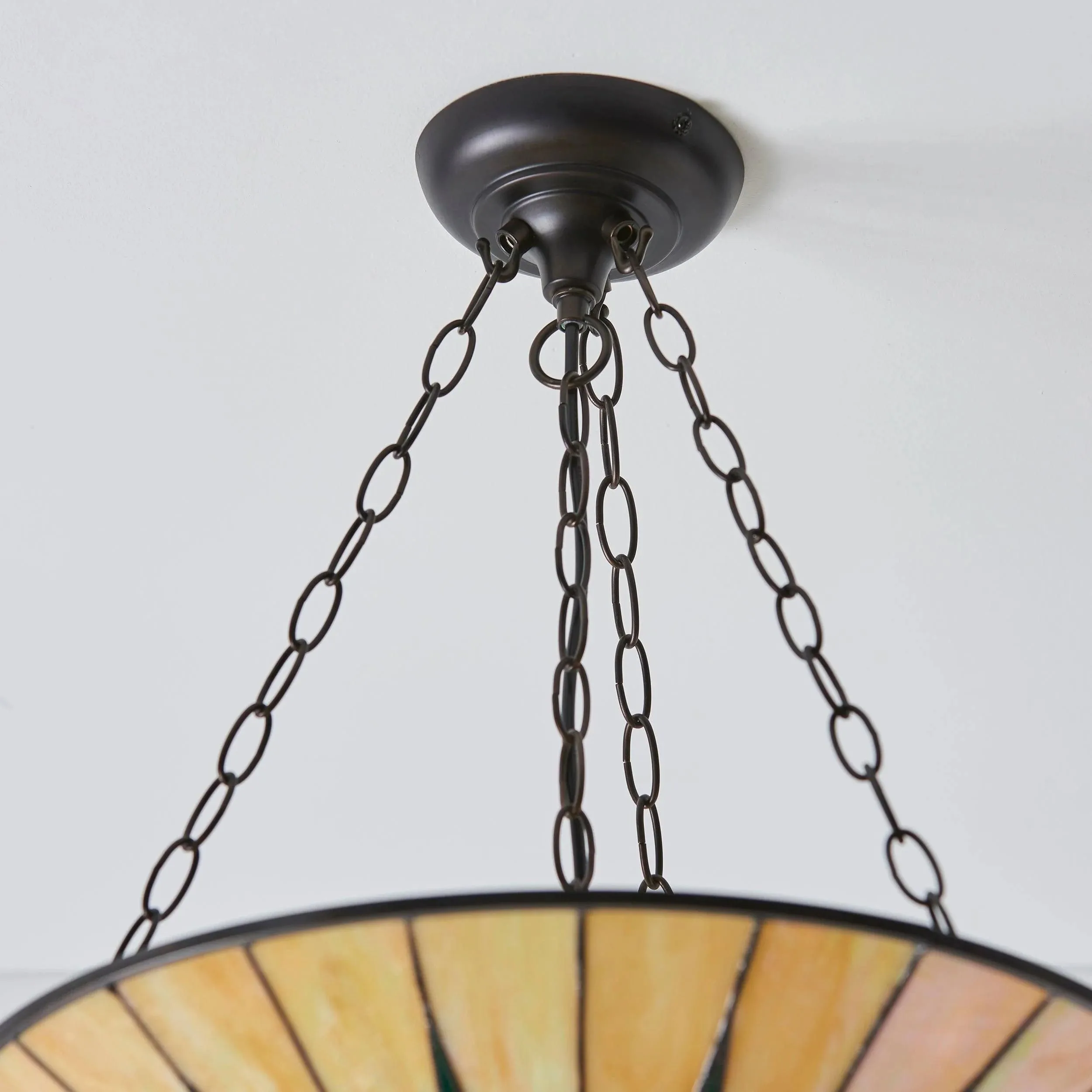 TF Dark Star Design Stained Glass Ceiling Light - Versatile Lighting for Living Room KL1989