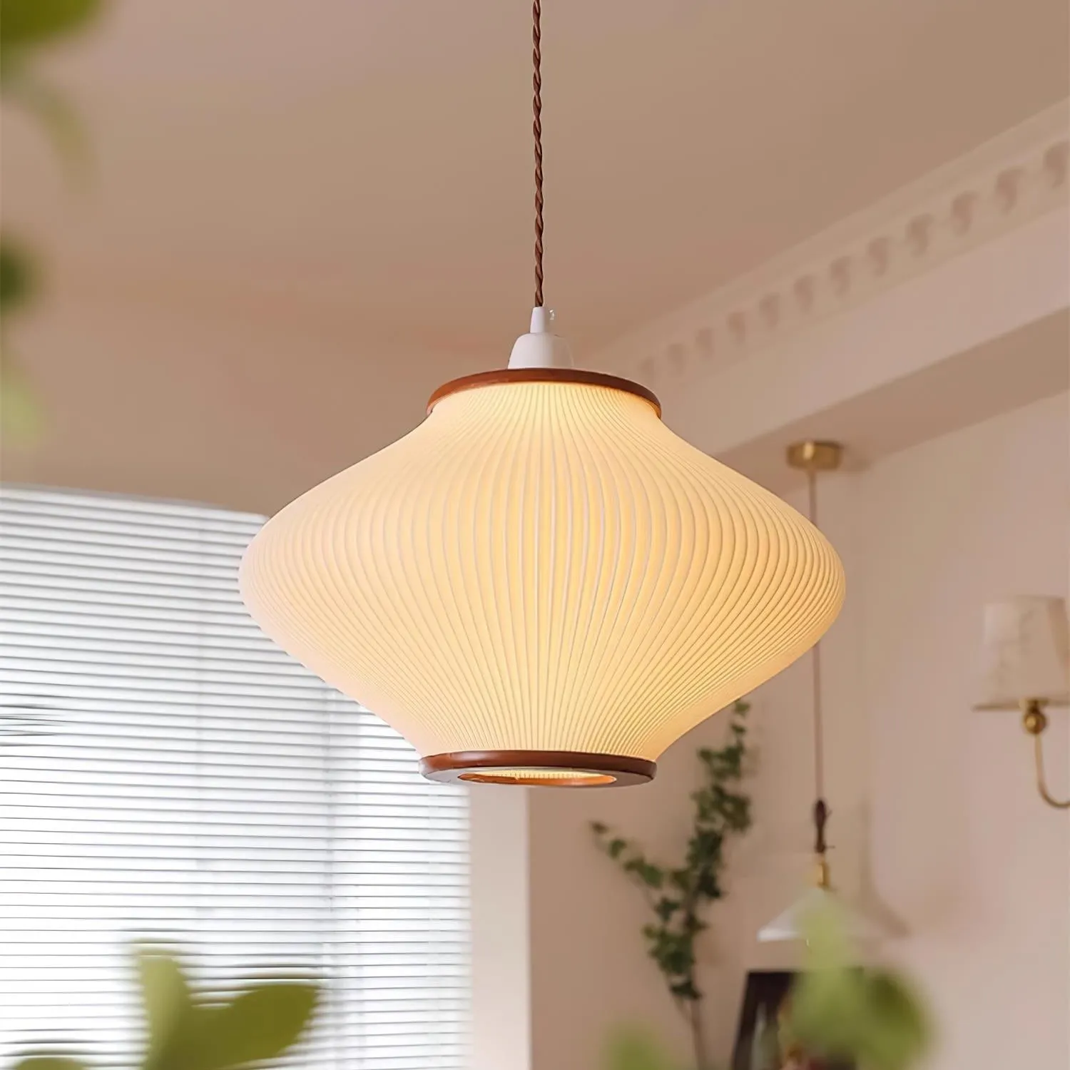 French Style Pine Bell Pendant Lamp KL479