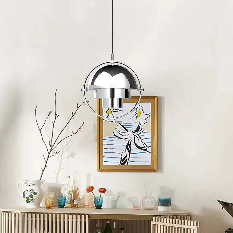 Multi-Lite Pendant Light - Layered Metal Pendant Lamp For Kitchen Island