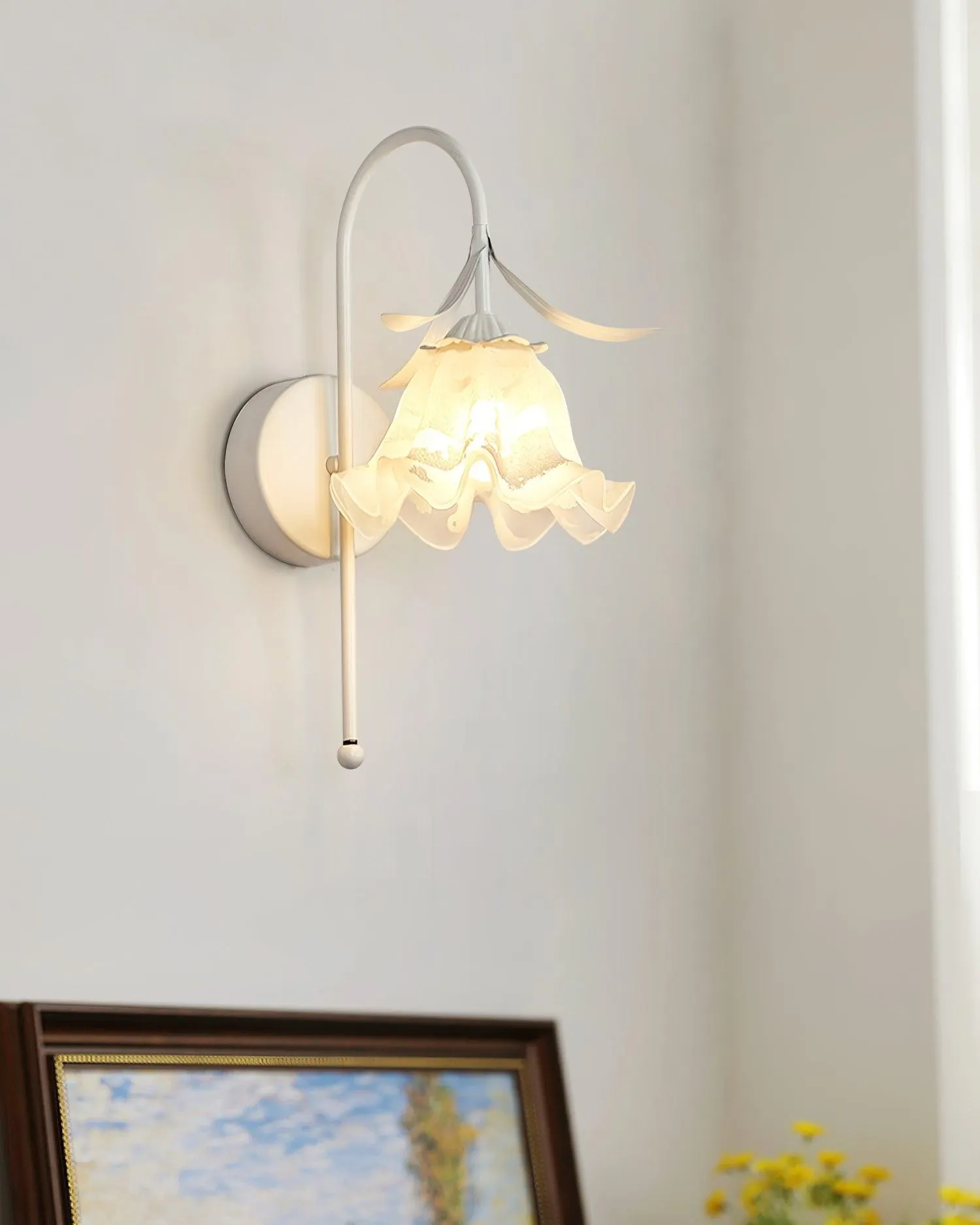 French Cream Style Flower Wall Lamp KL473