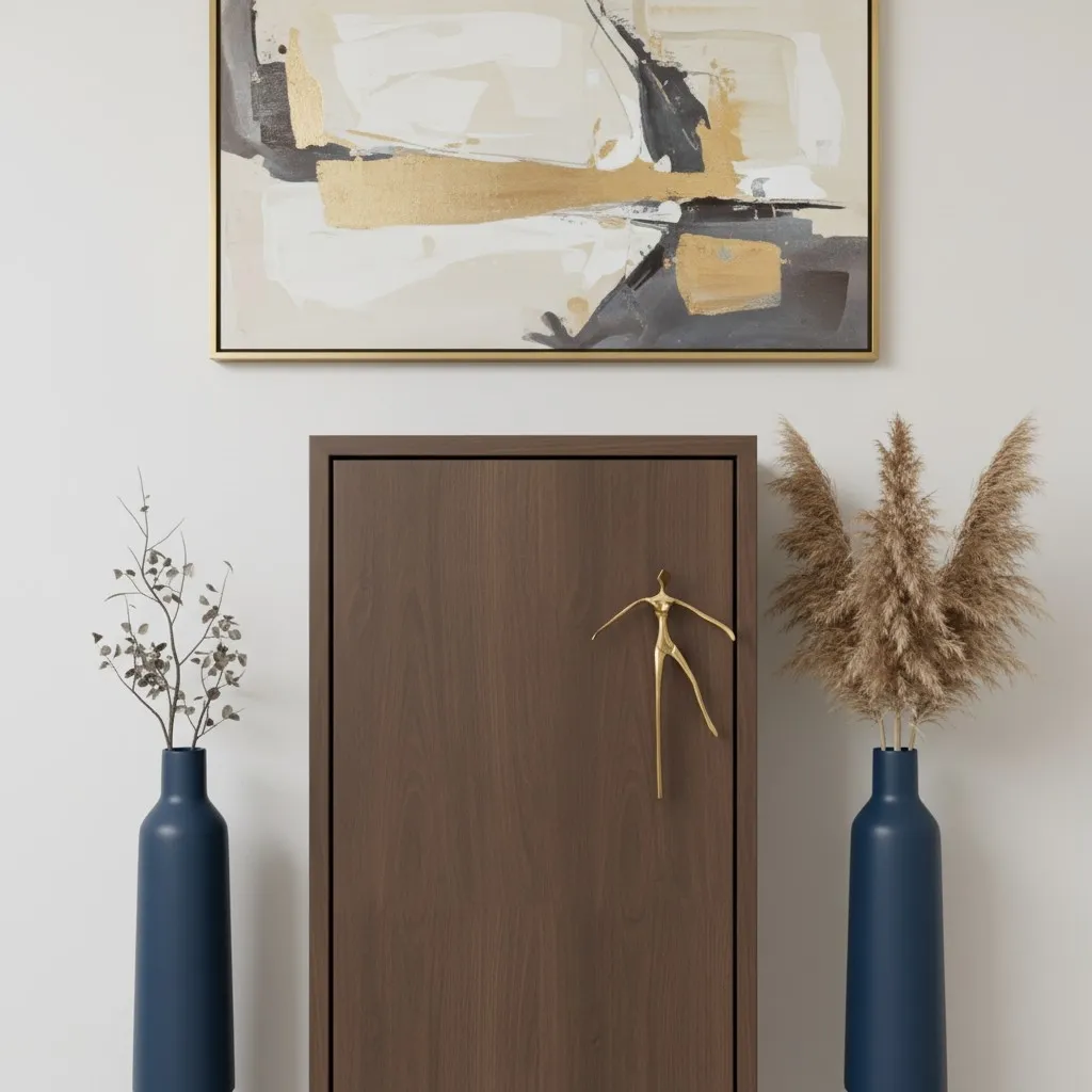 Verlitho Artistic Sculptural Lines Drawer Handle - Nordic Contemporary Design Interior Decor KL2350