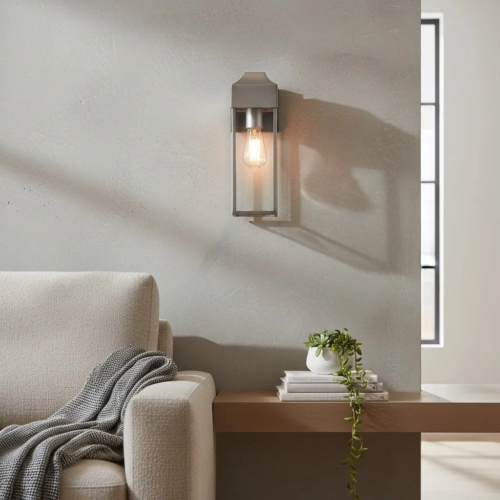 Georgon Exterior Wall Lantern Light - Clear Glass Shade, Classic Architectural Style for Outdoor Spaces KL1960