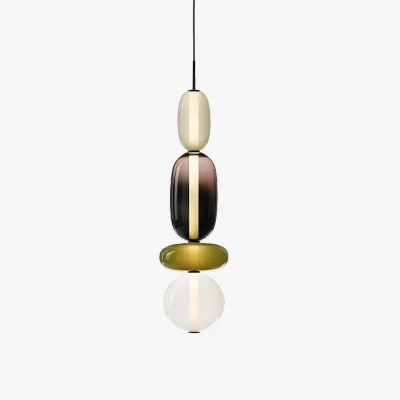 Nordic Art Deco Stained Glass Pendant Light KL182