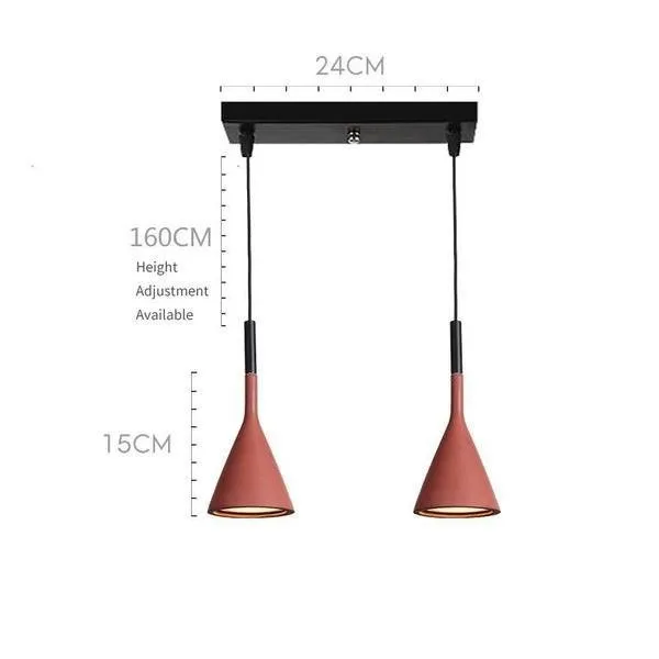 Aplomb Concrete Pendant Lamp - Minimalist Design Lighting for Dining Room and Office