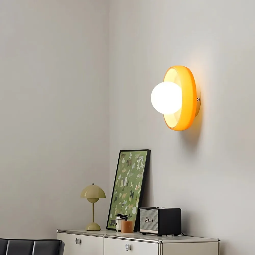 Colorful Glass Disc Orb Wall Ceiling Lamp KL915