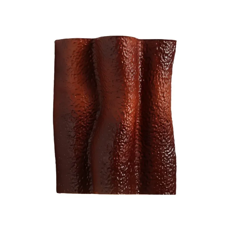 French Folded Resin Ribbed Wall Sconce For Hallway KL161