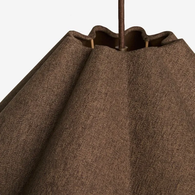 Weavara Sculptural Fabric & Metal Pendant Light - Modern Hanging Lamp for Dining or Living Rooms KL1600