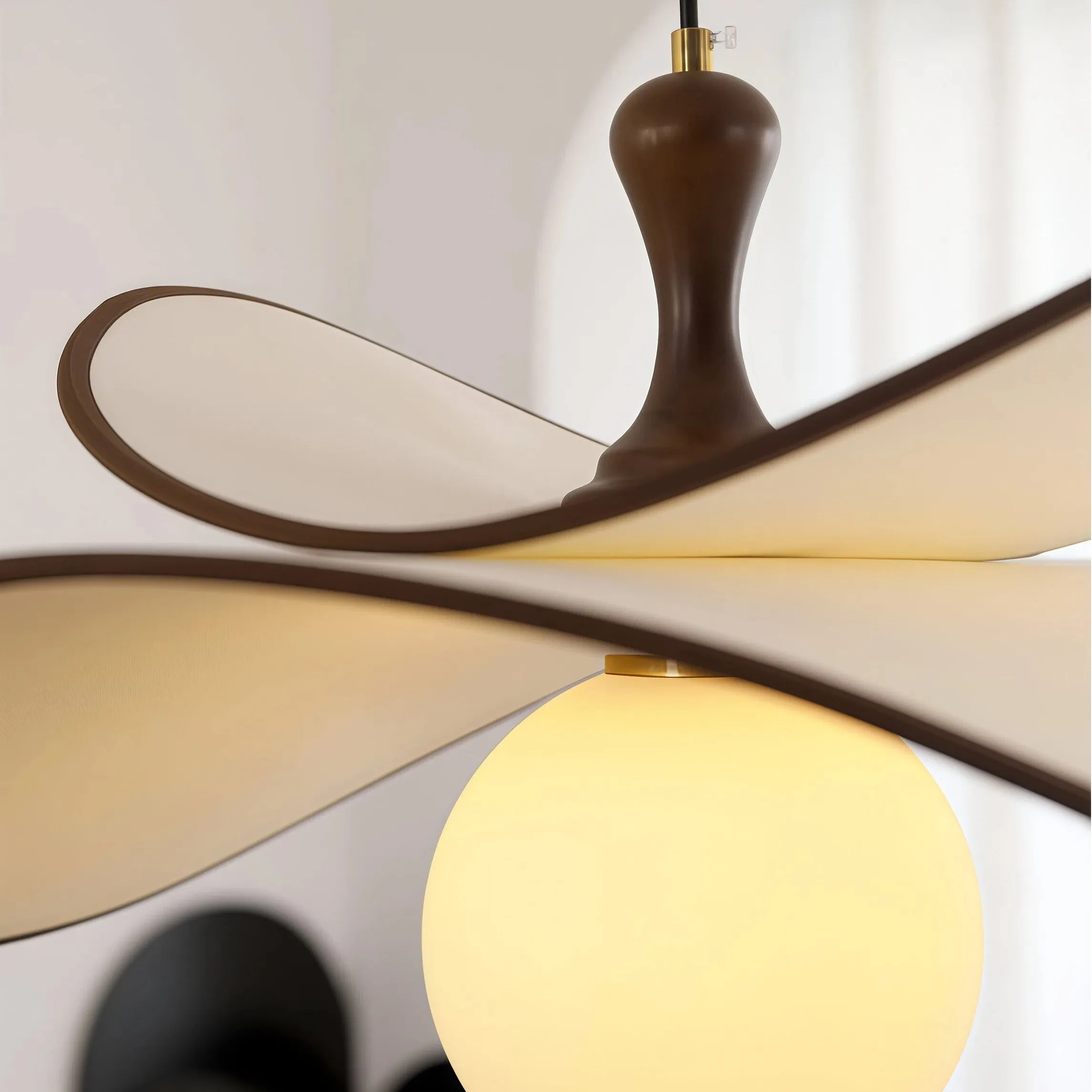 Orrise Floating Glass Globe Pendant with Metal Accents - Modern Minimalist lights for Kitchen and Dining Rooms KL2124