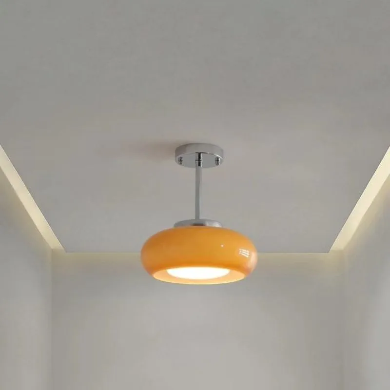 Bauhaus Style Vintage Glass Ceiling Light KL49