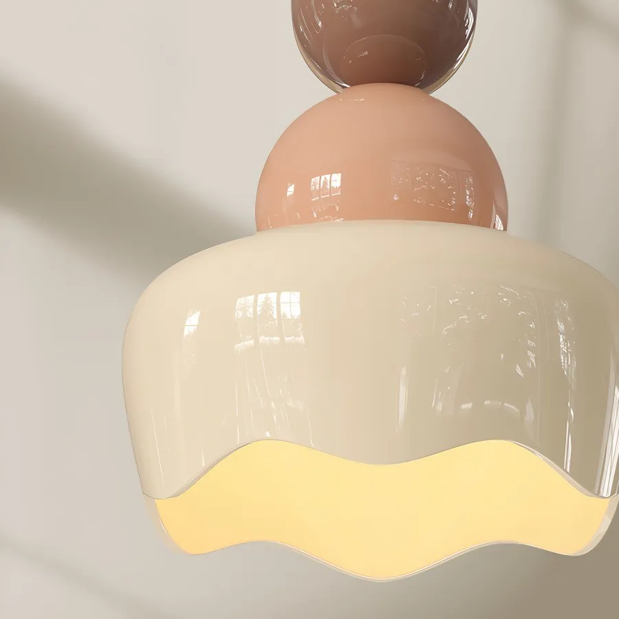 Cream Sunny Rain Doll Resin Pendant Light KL126
