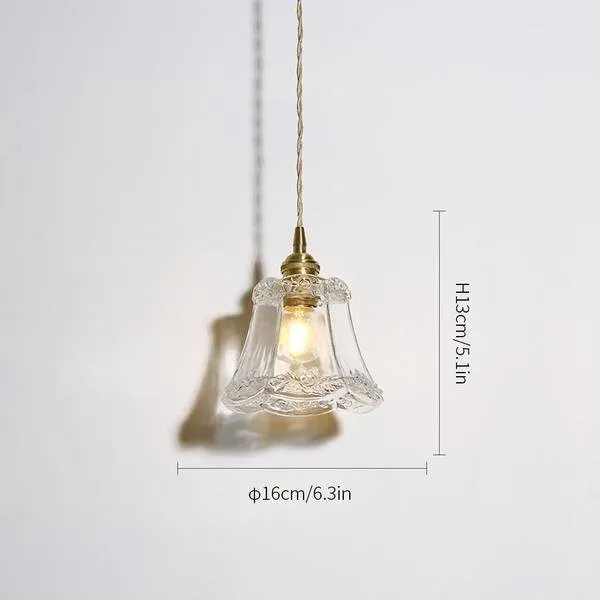 Clear glass pendant lights series