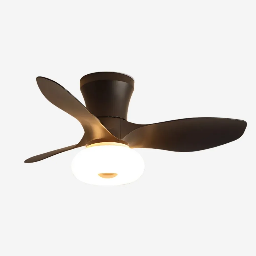 Cream Style Ultra Quiet Led Ceiling Fan For Bedroom KL948