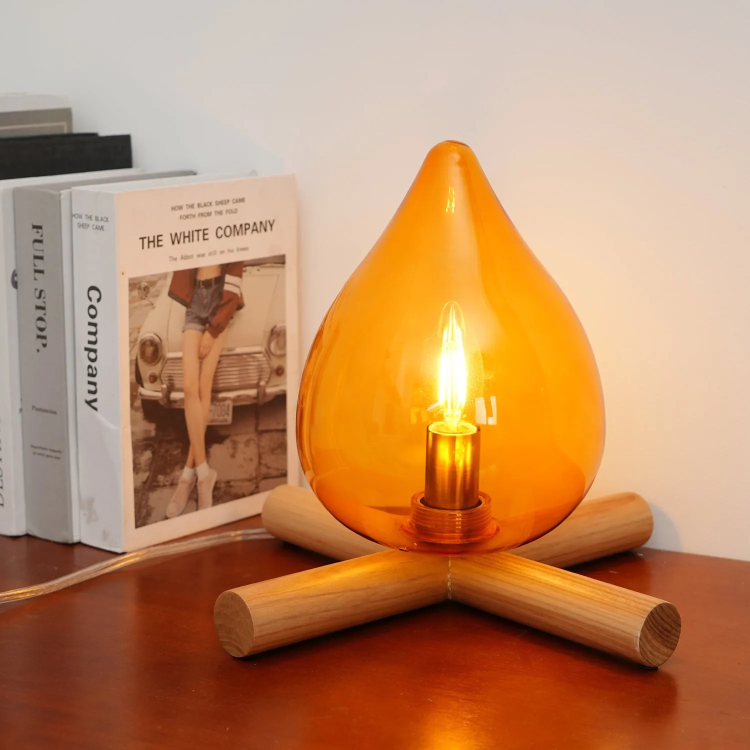 Funny Fire Shape Small Flame Table Lamp KL370