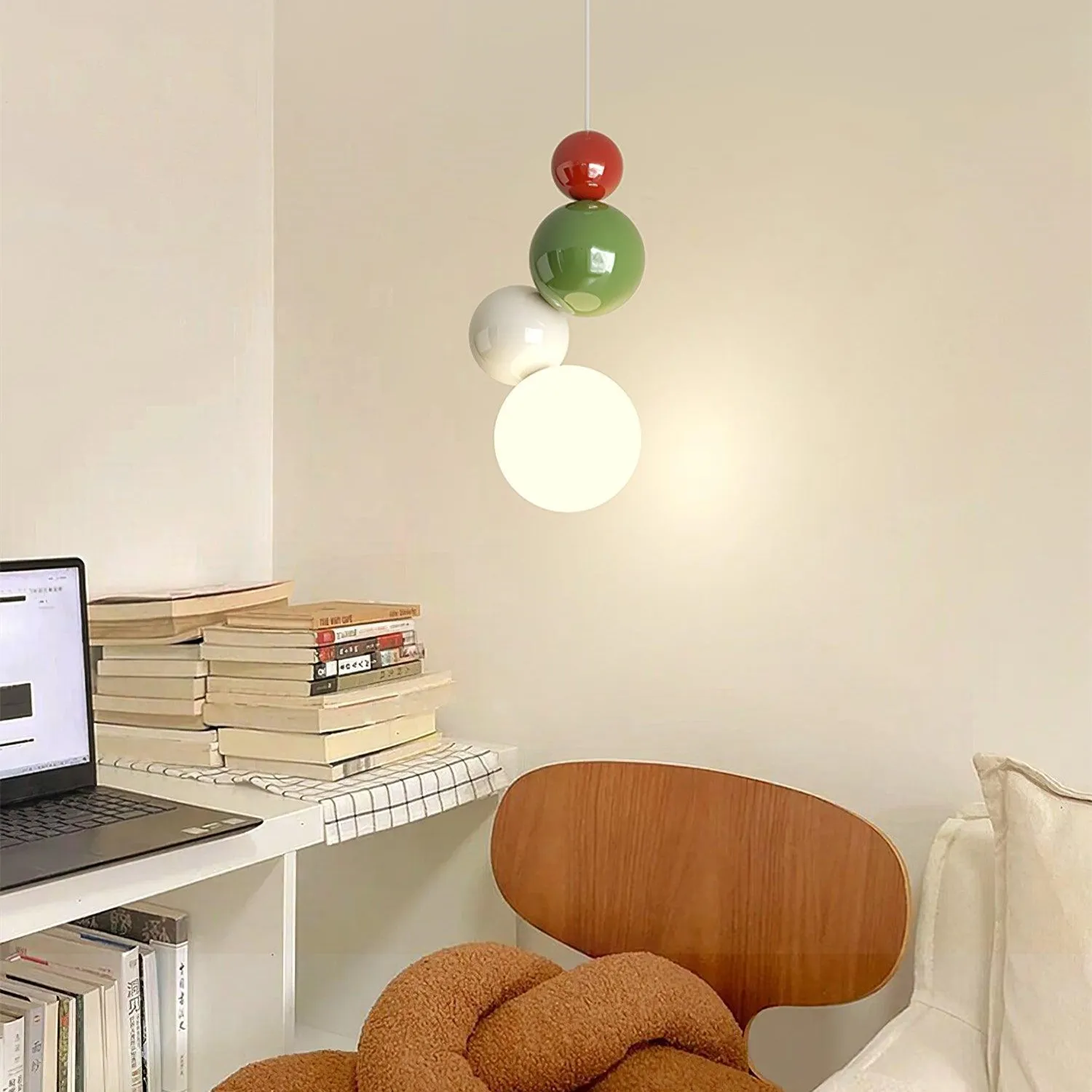 Cream Style Globe Bubble Pendant Light KL133