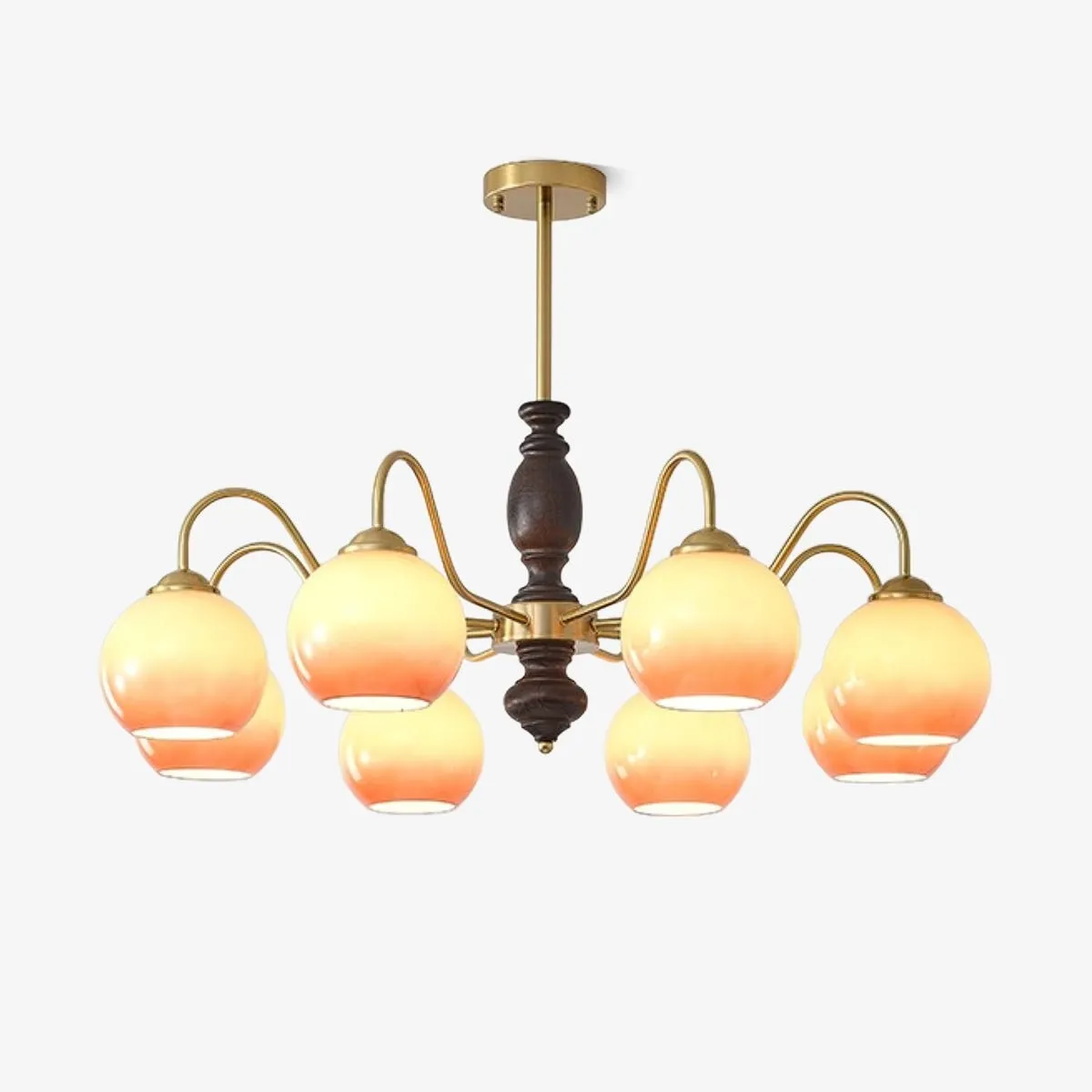 French Medieval Style Caramel Orb Chandelier KL279