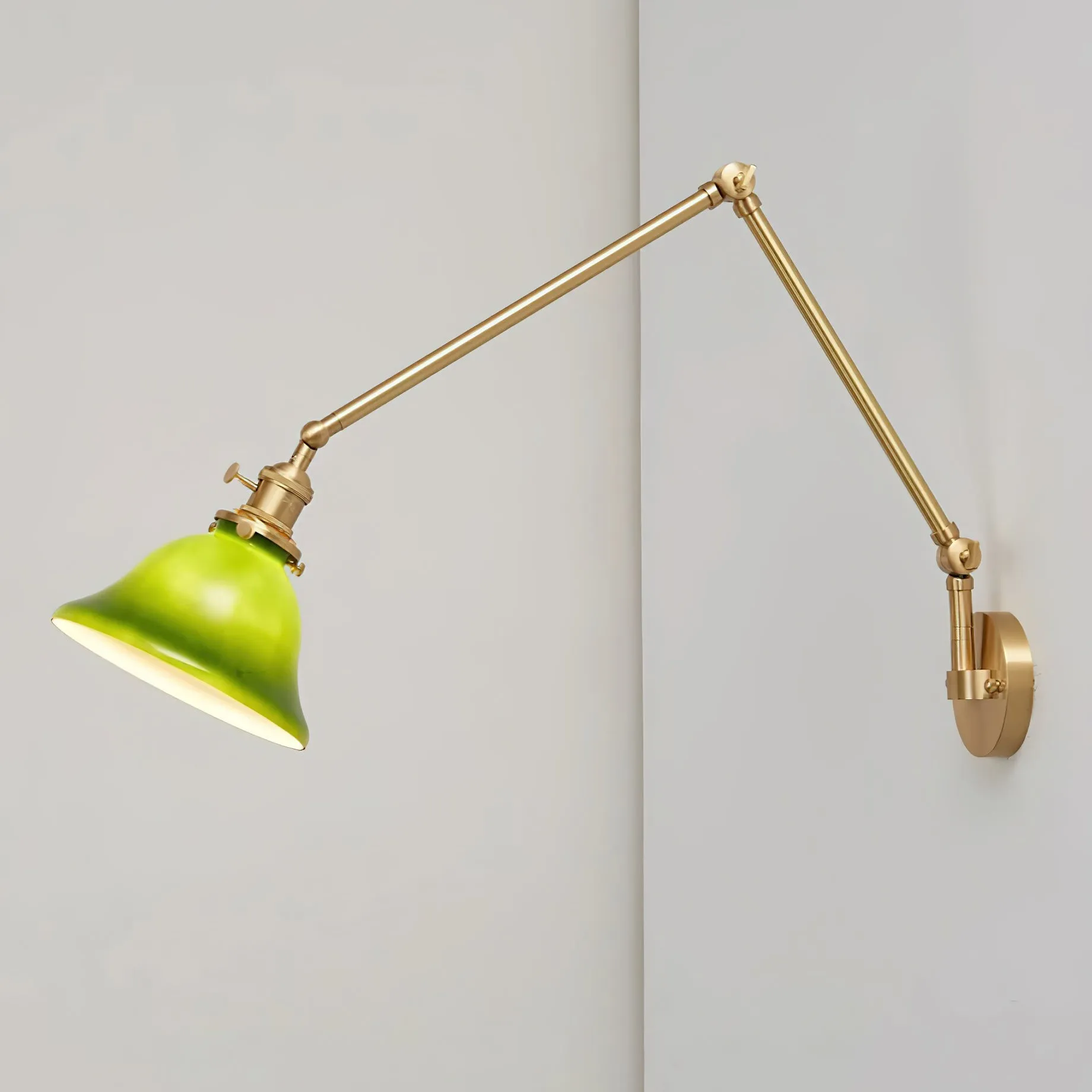 Personalized Green Bell-Shaped Wall Lamp KL409