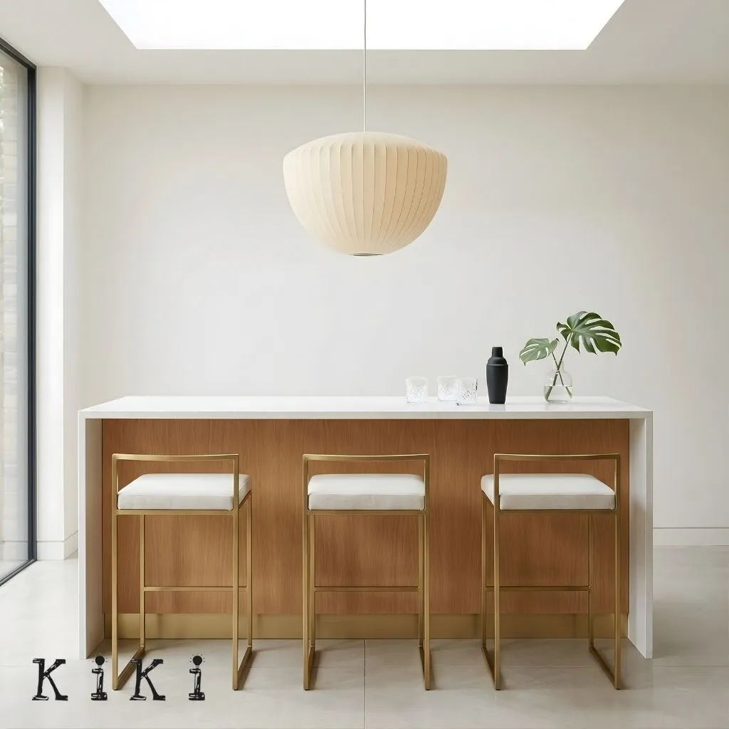 Nelson Bubble White Pendant Light - Modern Minimalist Pendant Light for Living Room