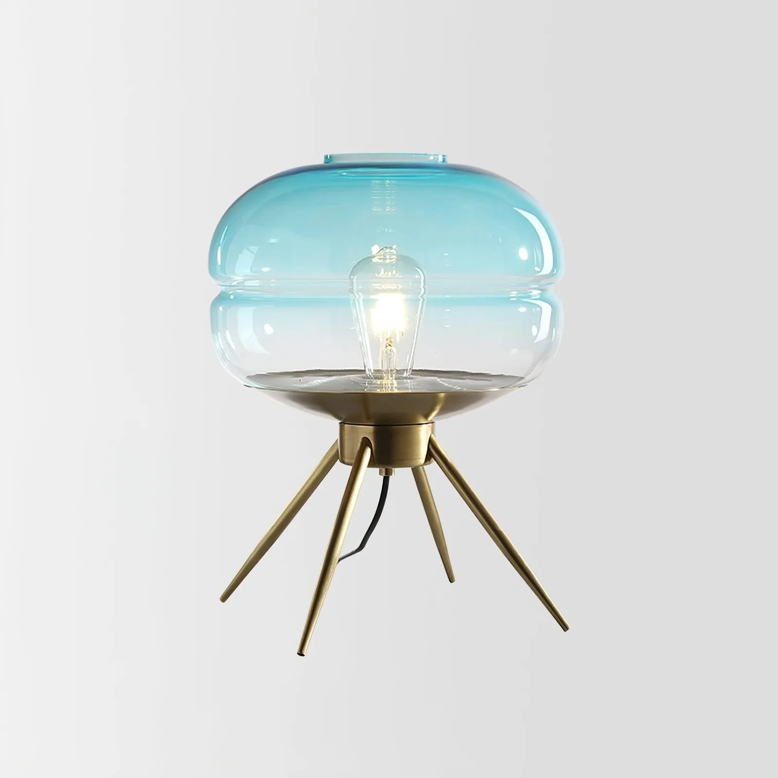 Luxury Personality Colored Glass Cover Tall Table Lamp KL499