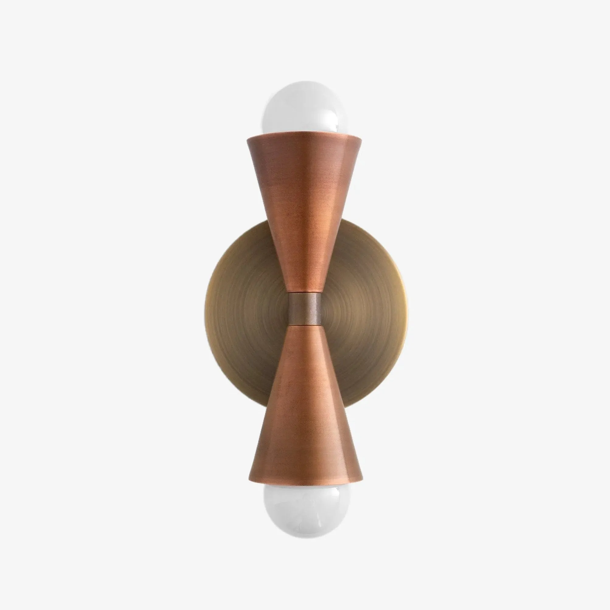 Pyralis Dual Lights Streamlined Metal Wall Lamp - Contemporary Light for Bedroom or Hallway KL1457