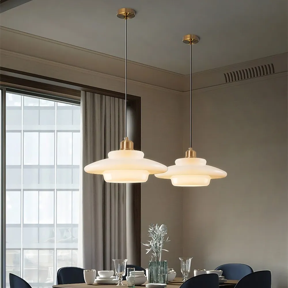 Retro Layer Glass Pendant Light - Hanging Lighting for Home Use KL46