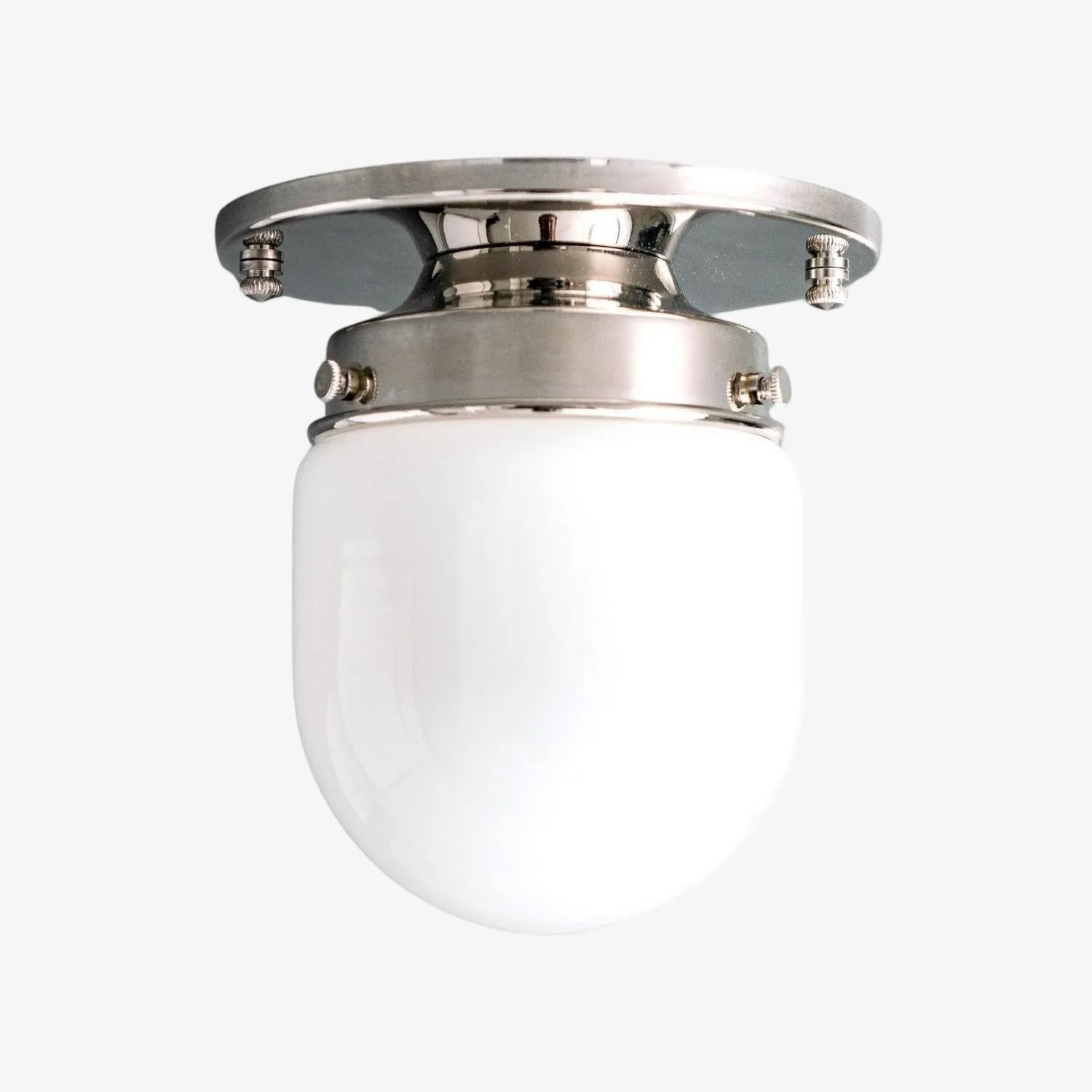 Opalume Glass Globe Flush Mount Light - Vintage Style Lamp for Hallway or Entryway KL1429