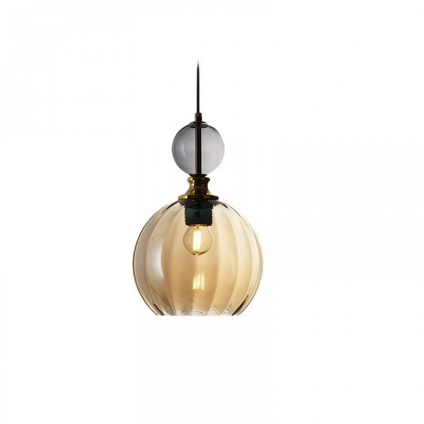 Modern Stained Glass Globe Pendant Light KL56