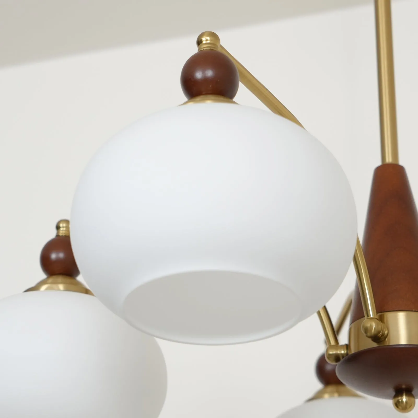 Vintage Multihead Persimmon Chandelier KL609