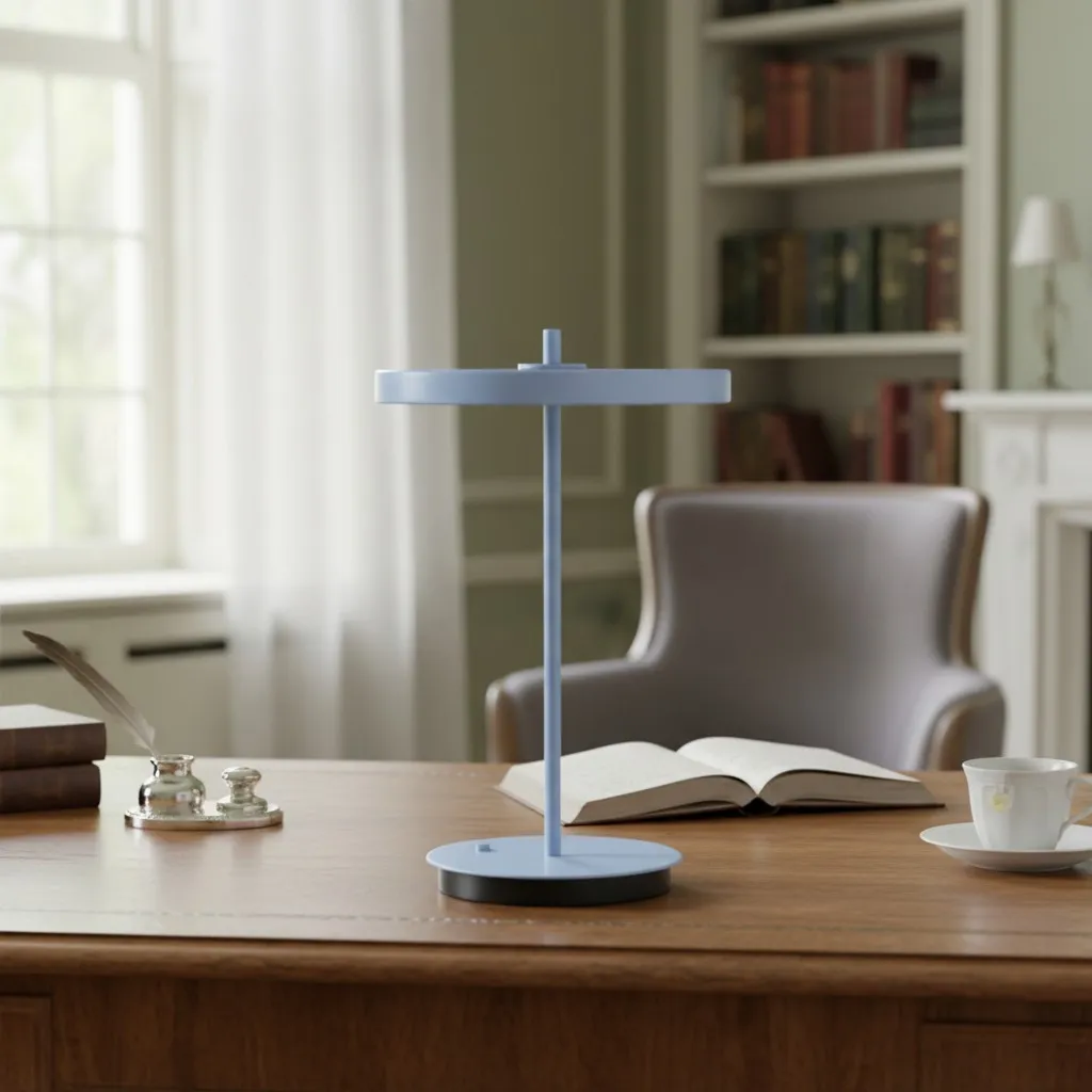 Astris Modern Minimalist Metal Table Lamp for Living Room and Office KL2142