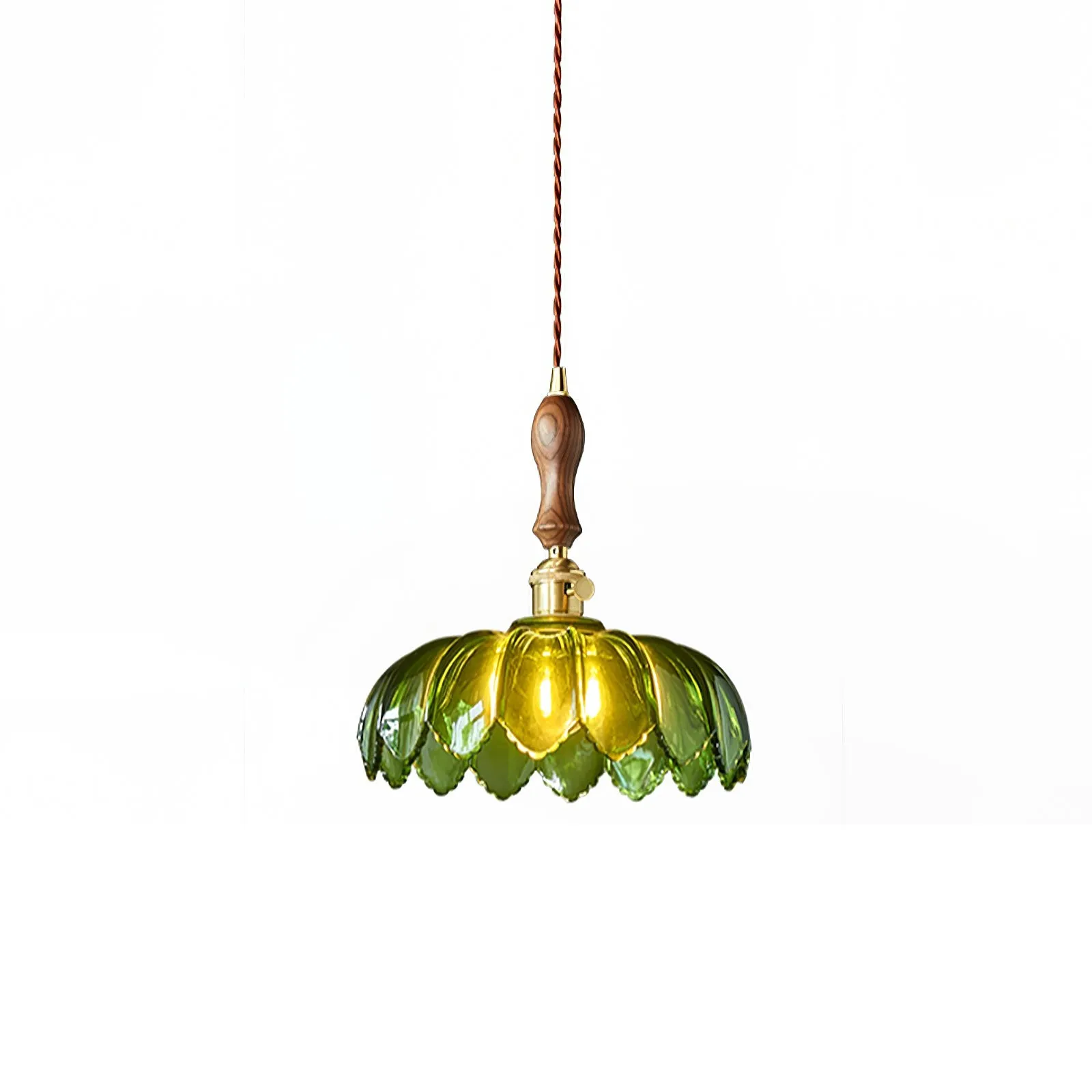 Retro Petal Green Pendant Lamp KL452