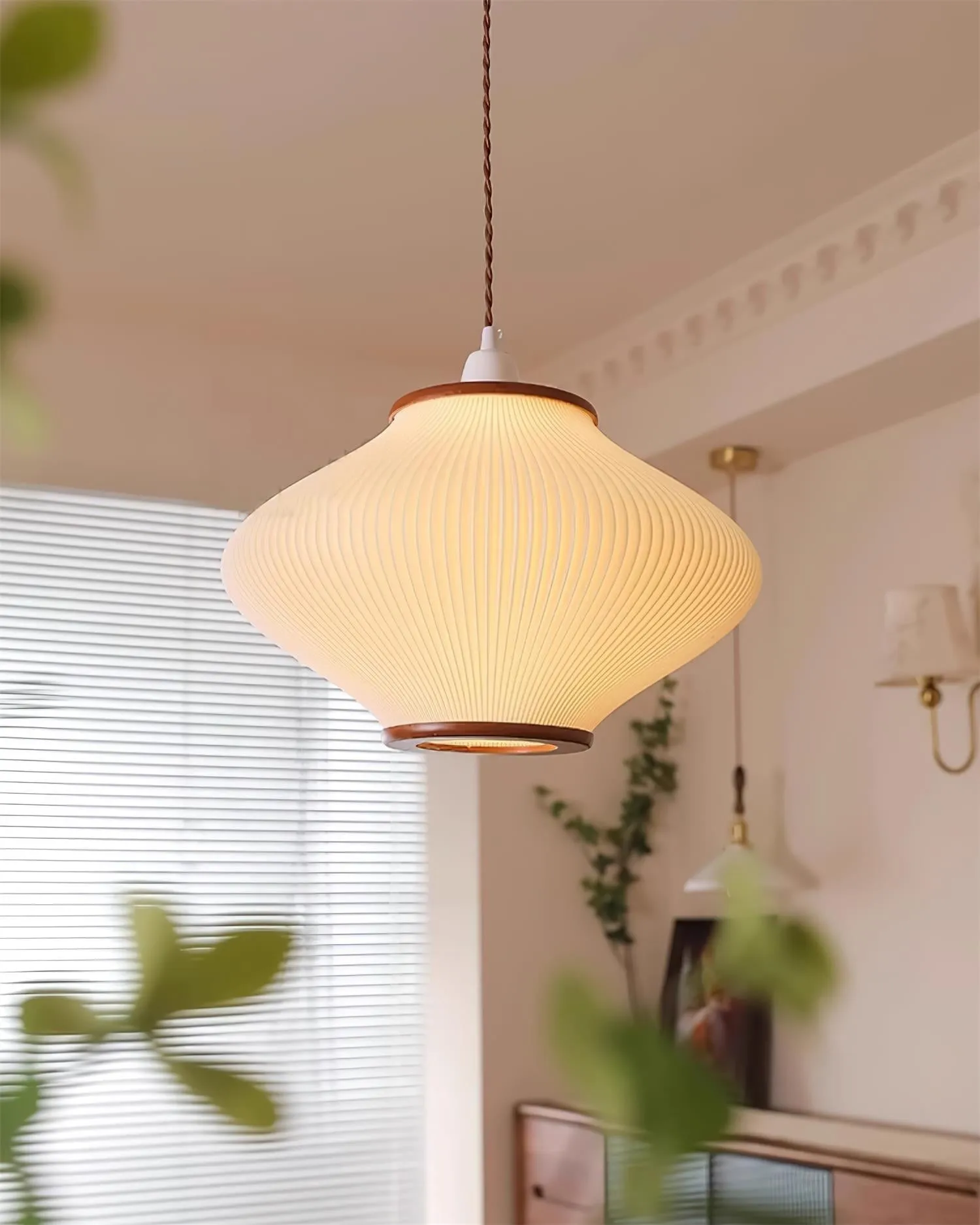 French Style Pine Bell Pendant Lamp KL479
