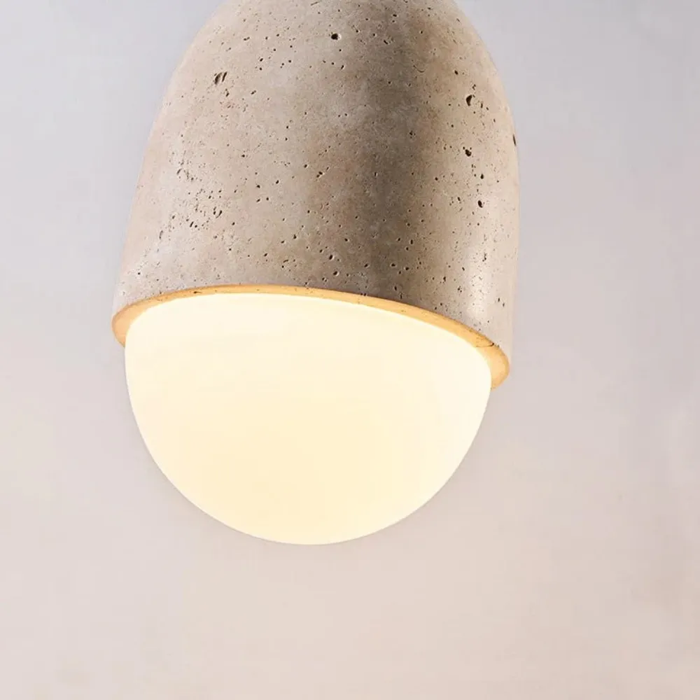 Orbaltis Modern Orb Cluster Pendant Light - Natural Stone Glass Hanging Lamp for Kitchen KL2248