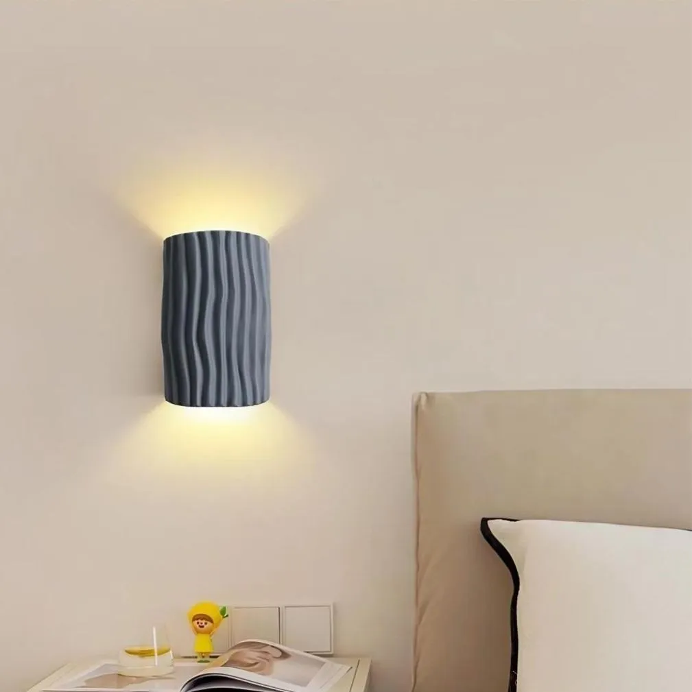 Scandinavian Design Resin Fluted Wall Light KL115