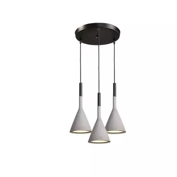 Aplomb Concrete Pendant Lamp - Minimalist Design Lighting for Dining Room and Office