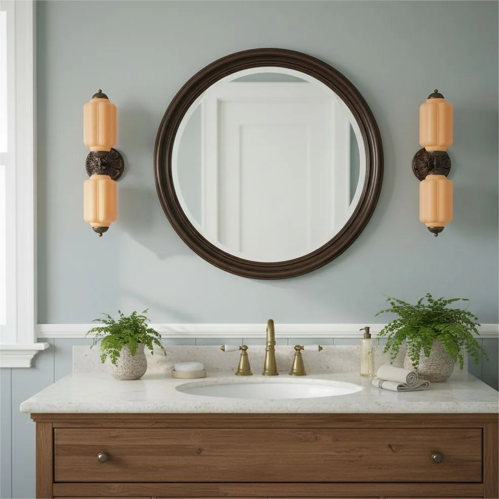 Eloise Pumkin Glass Vanity Sconce KL856