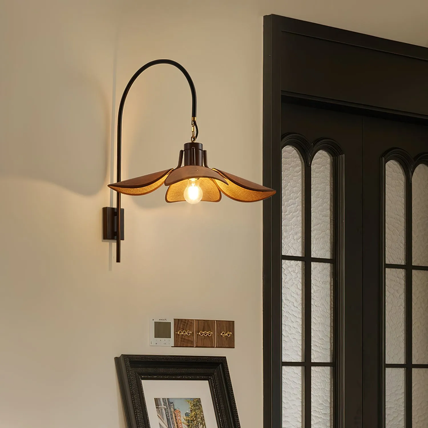 Retro Wabi-Sabi Style Petal Bloom Wall Lamp KL573