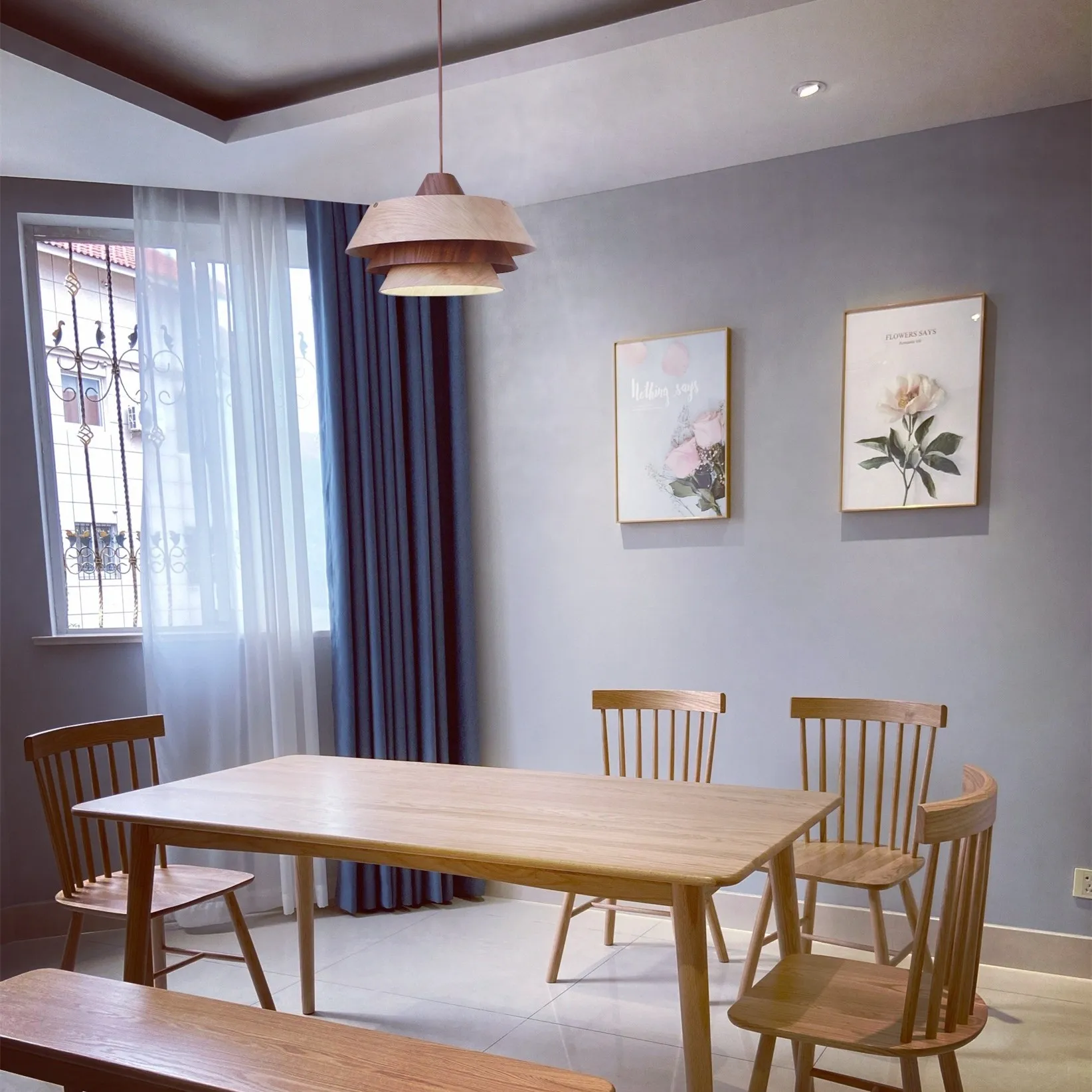 Nordic Wooden Pendant Light