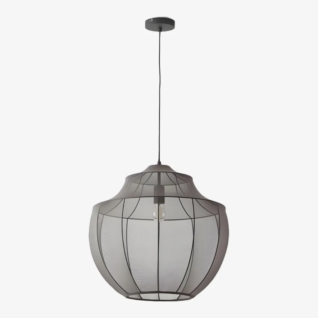 Lumifil Modern Mesh Pendant Light - Hanging Fabric Lghts are Suitable for Dining Rooms or Kitchen Islands KL1736