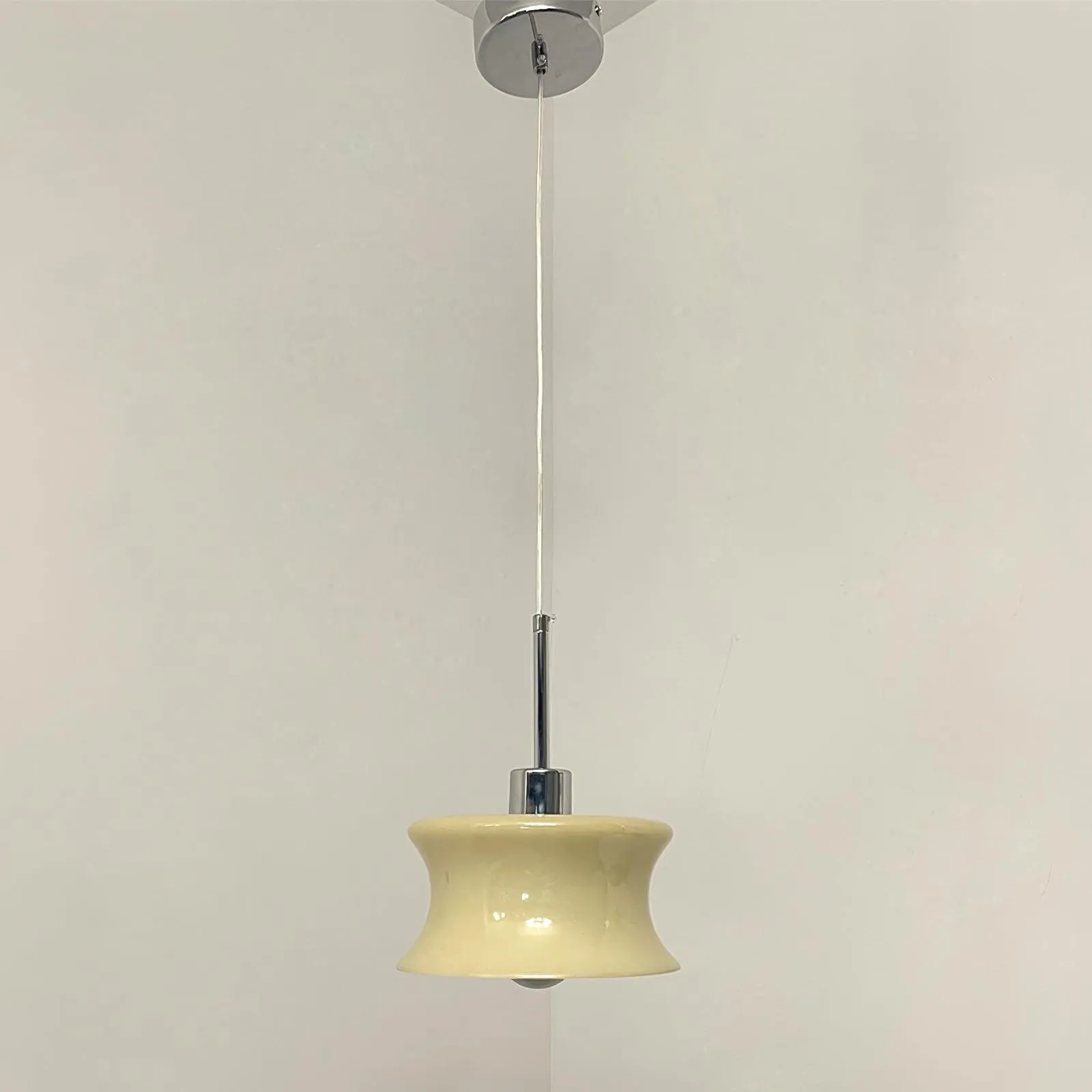 French Vintage Glass Window Pendant Lamp KL219