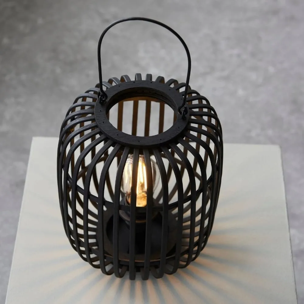 Yumeko Ambient Table Lamp - Open Bamboo Cage Design Stylish and Eco Friendly for Living & Bedroom KL1942