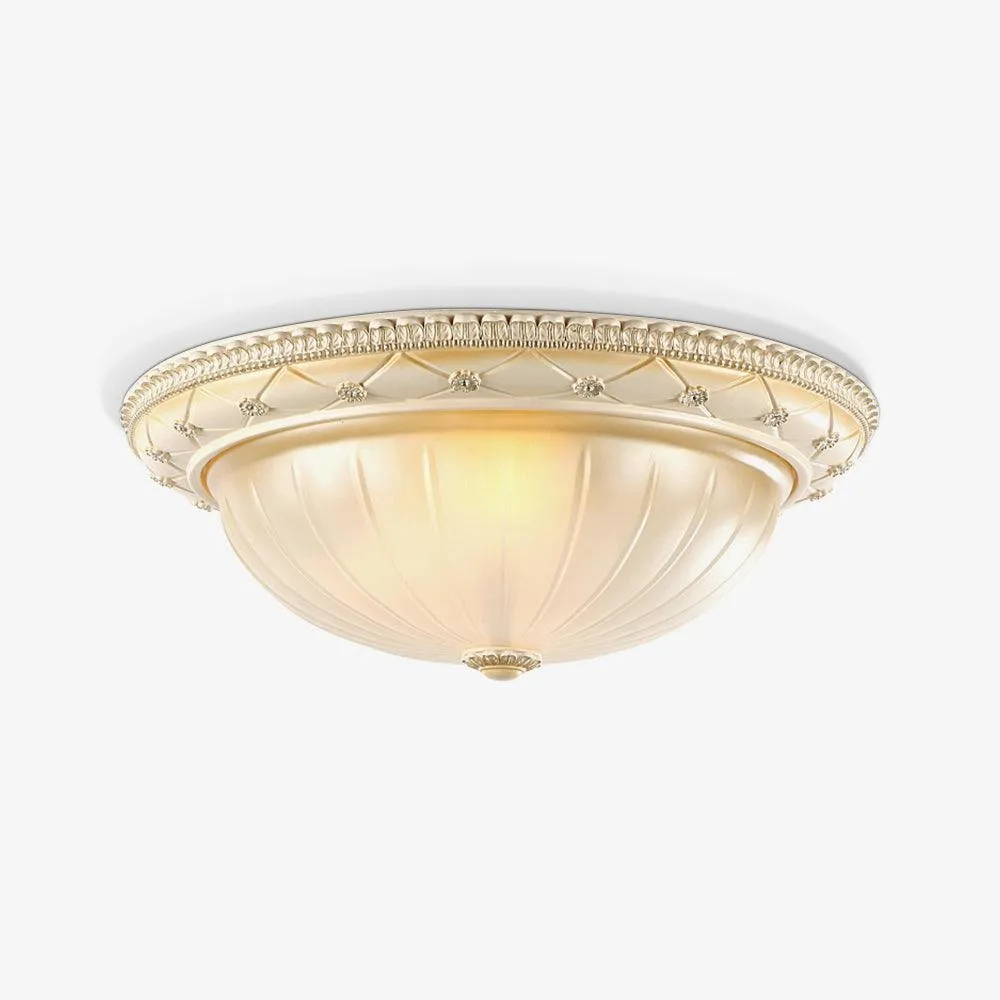 European Vintage Style Resin Ceiling Light for Bedroom KL358