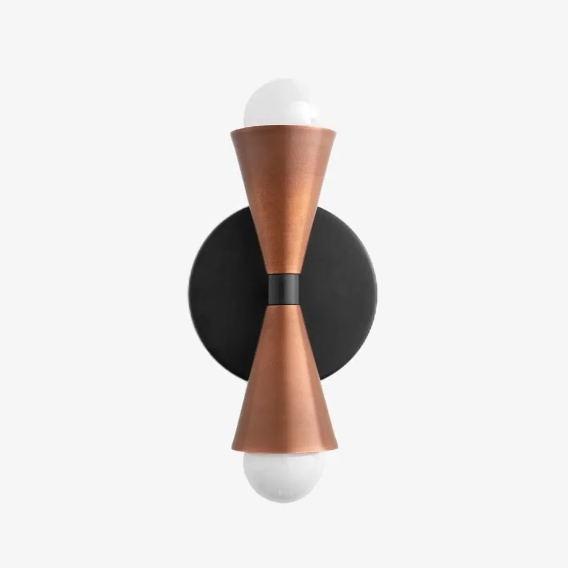 Pyralis Dual Lights Streamlined Metal Wall Lamp - Contemporary Light for Bedroom or Hallway KL1457