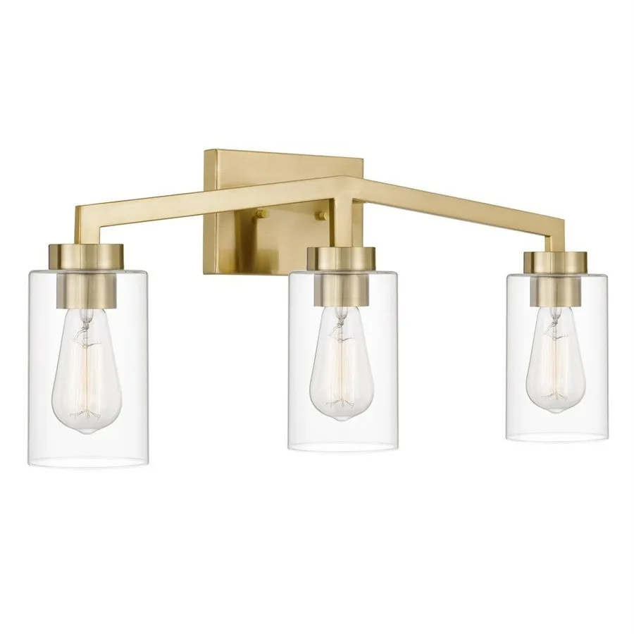 Industrial Cylindrical Brass Wall Lamp For Bathroom KL77