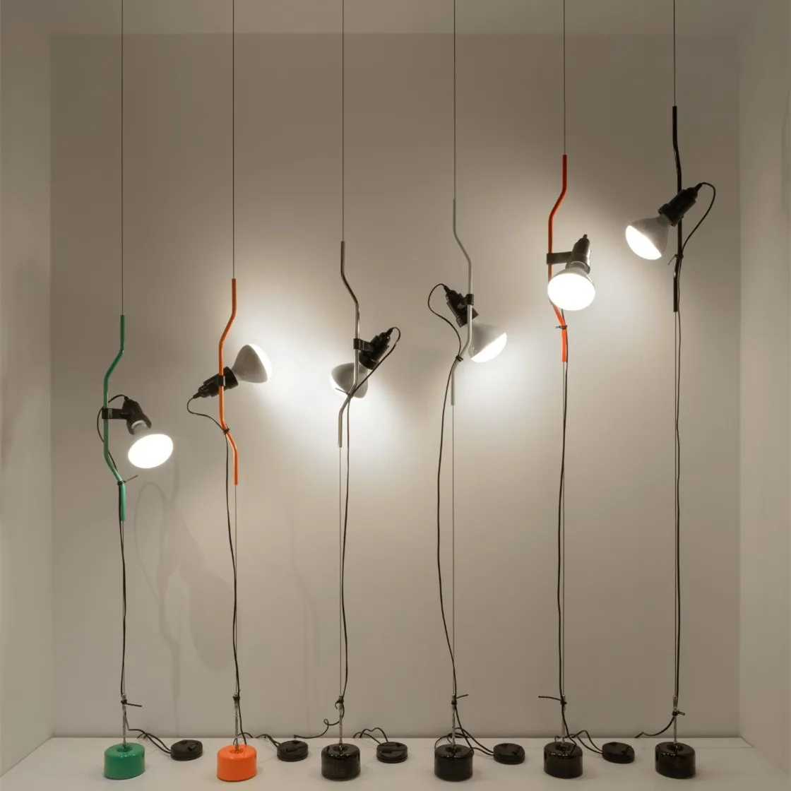 Parentesi Ceiling Lamp - Modern Adjustable Metal Pendant Light for Bedrooms