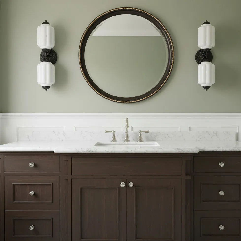 Eloise Pumkin Glass Vanity Sconce KL856