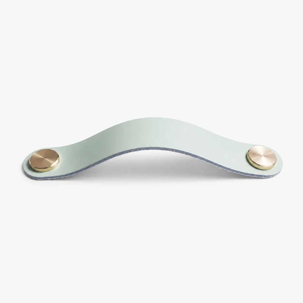 Cowhide leather and brass cabinet pull handle color and size option
