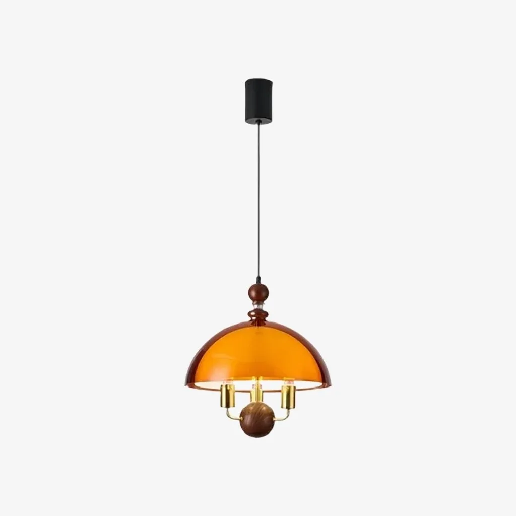 Afterglow Acrylic Dome Pendant Light - Medieval Pendant Lamp for Dining Rooms and Entryways KL2052