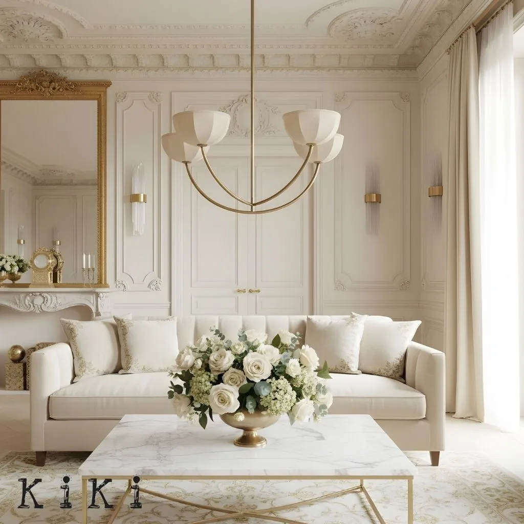 Loomis Elegant Linen Chandelier - Classic Multi Heads Fabric Chandelier for Living Room KL2340