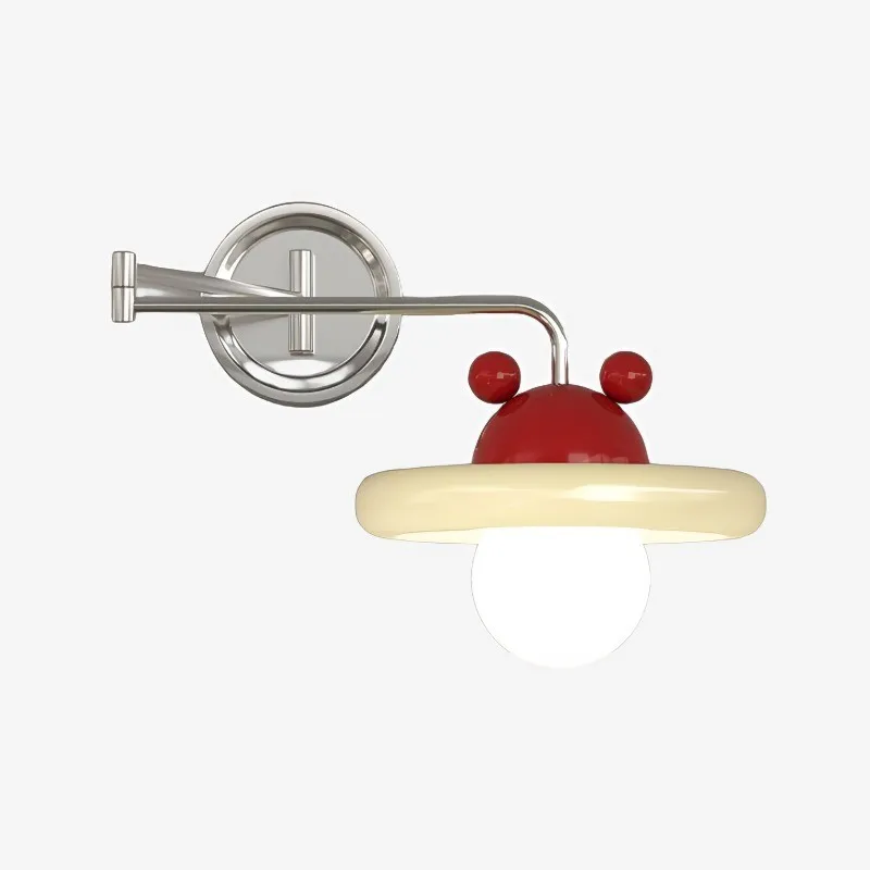 Modern Cream Chrome Swing Arm Wall Light KL162