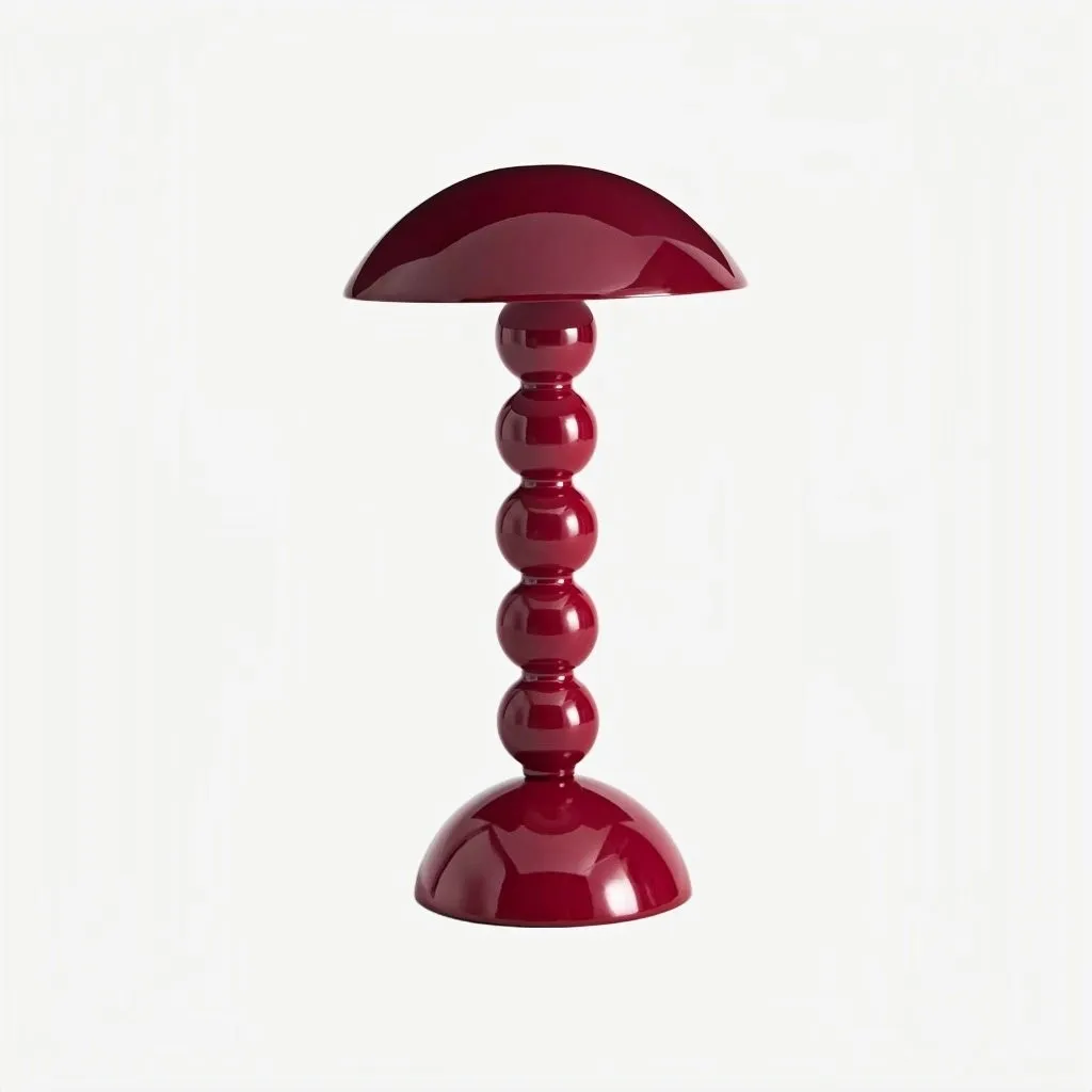 Modo LED Table Lamp - Orb-Stacked Base Mushroom Shade Perfect for Living Room or Bedroom KL1653